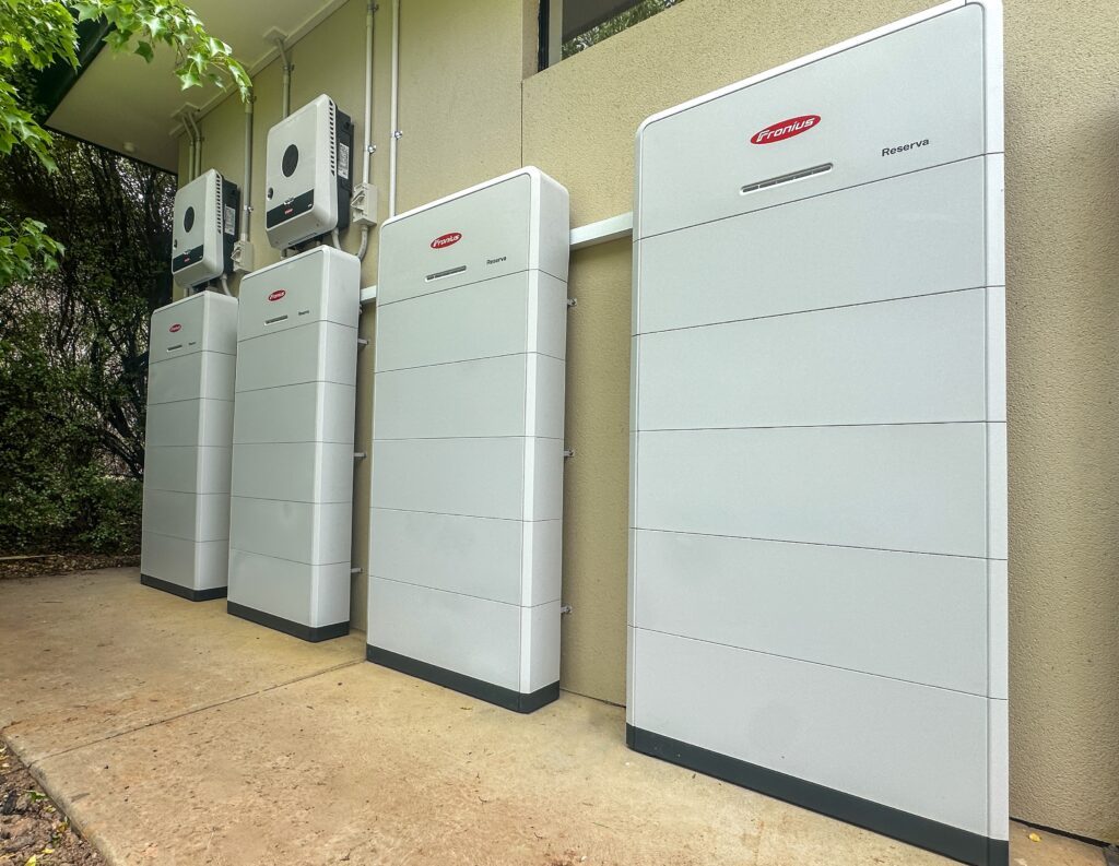 Home solar battery installation